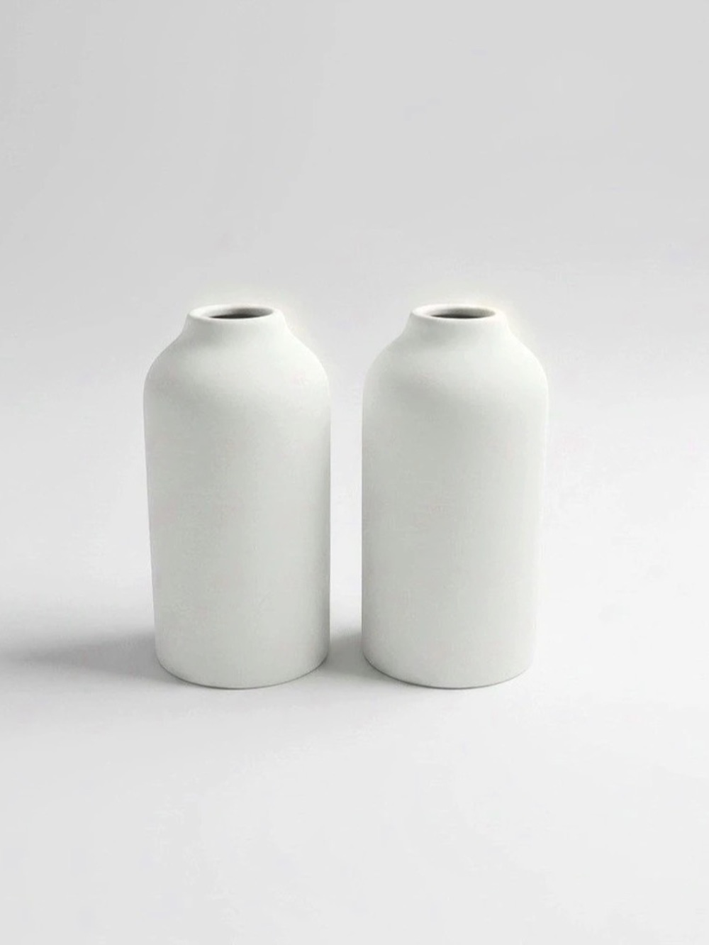 White Vases Set of 2